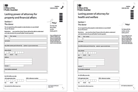 Lasting power of attorney guide .